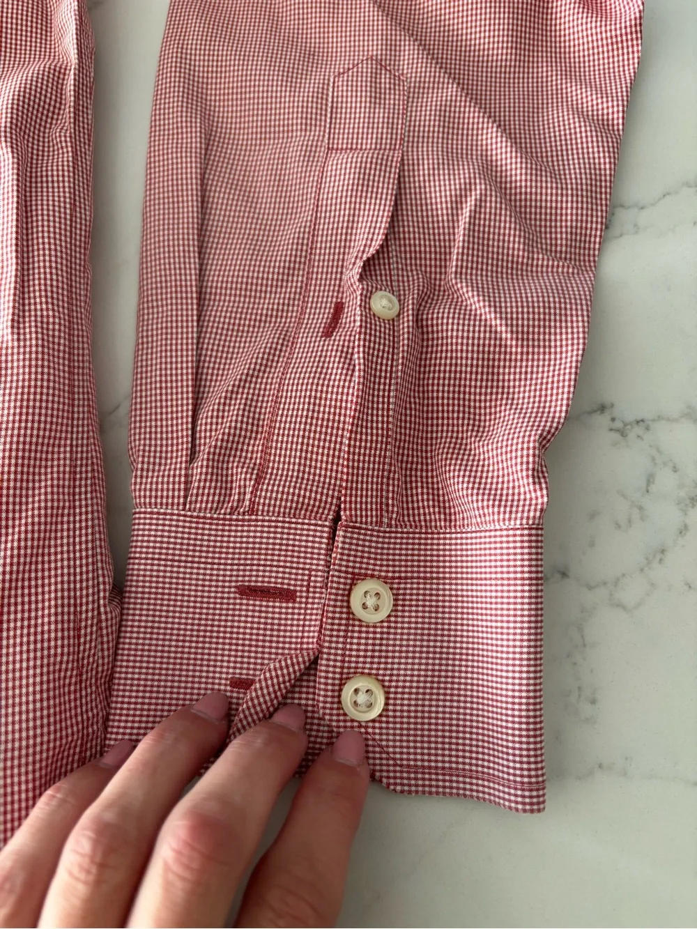 Men's Long-Sleeve Casual Button-Down Shirt in Dusty Rose